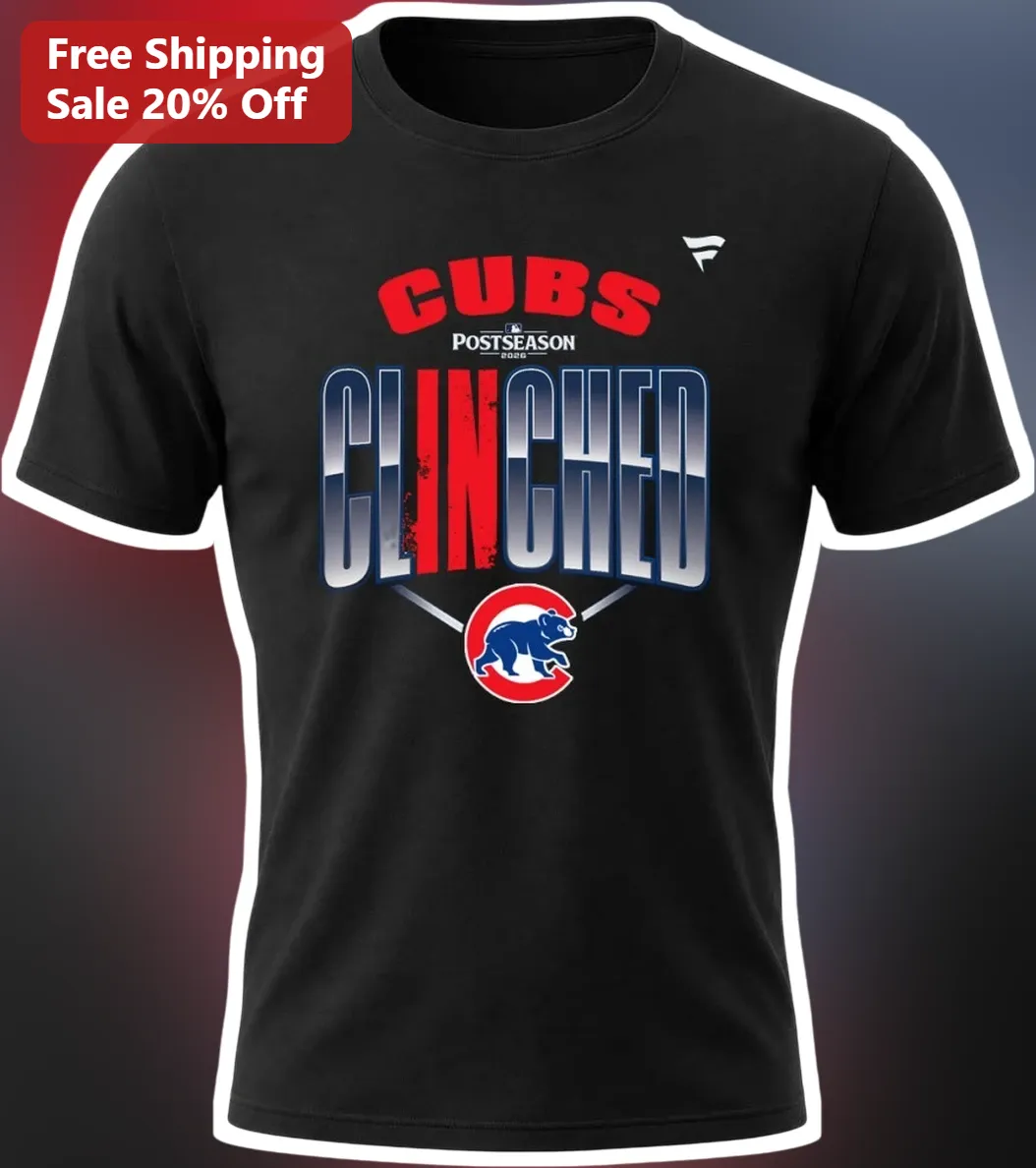 Cubs Postseason Clinched Tee 2025 Chicago Cubs Playoffs Shirt October Baseball Gift