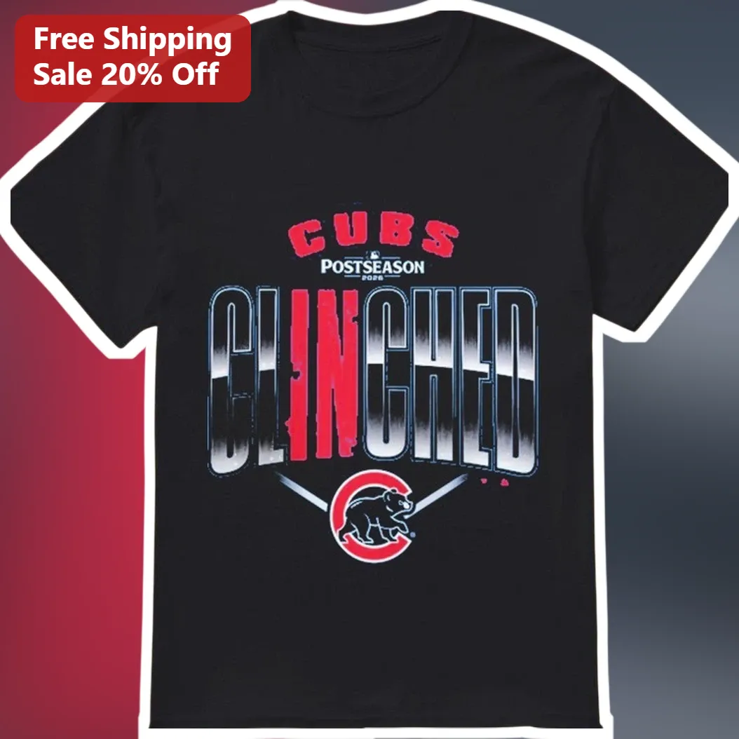 Cubs Postseason Clinched Tee Chicago Cubs Playoff Apparel Vintage Distressed Baseball Fan Gift