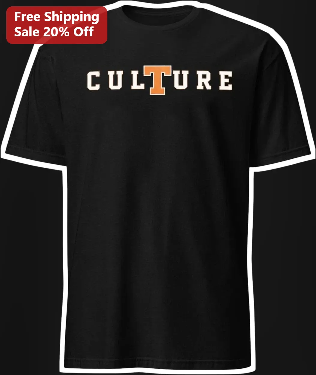 Culture Collegiate Block Letter Graphic Tee Vintage Varsity Style Shirt for College Students Alumni