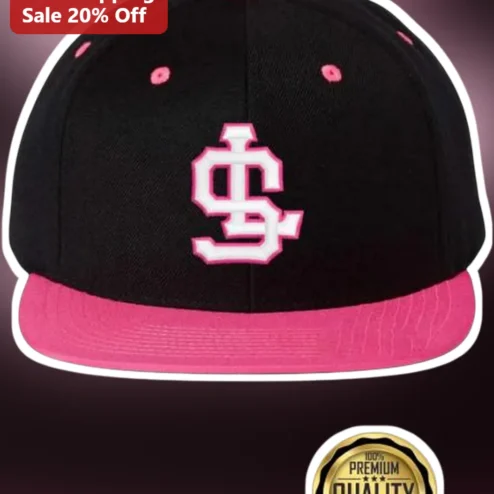 Custom Initials Monogram Snapback Hat Personalized Two Letter Logo Cap Gift for Couples