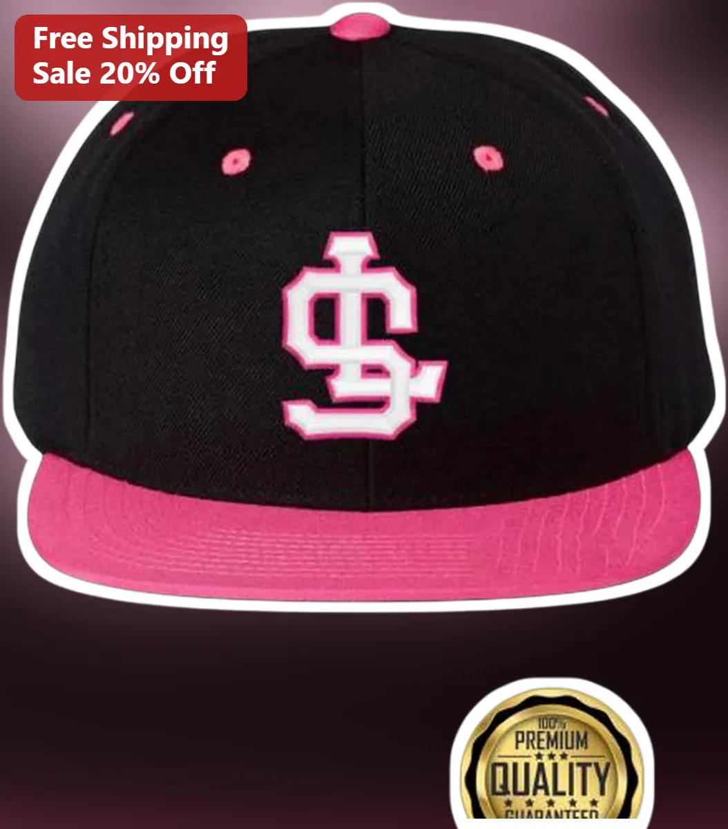 Custom Initials Monogram Snapback Hat Personalized Two Letter Logo Cap Gift for Couples