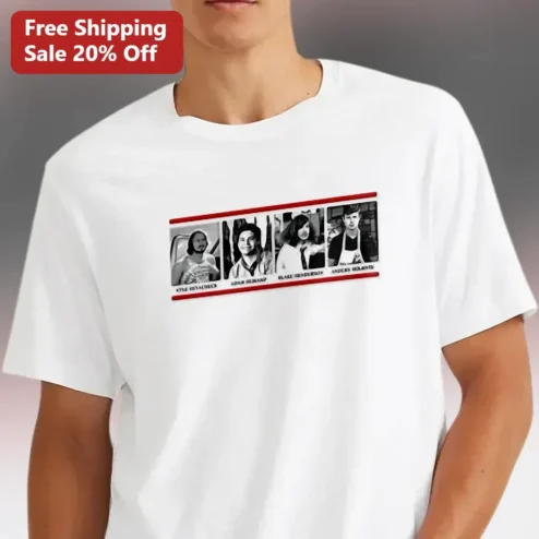 Custom Photo Lineup Tee Personalized Group Portrait Shirt Gift for Friends Family