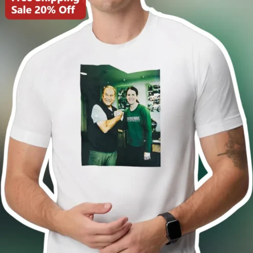 Custom Photo Print White Crew Neck Tee Personalized Gift for Men Women