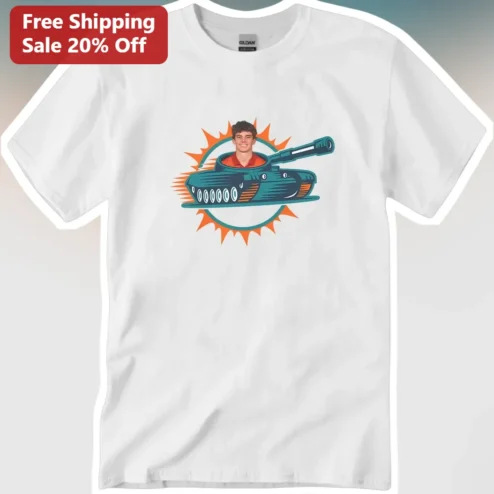 Custom Photo Tank Graphic Tee Personalized Military Humor Gift for Gamers Men Women