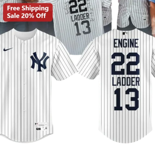 Custom Pinstripe Baseball Jersey Personalized Name Number NY Style Team Uniform