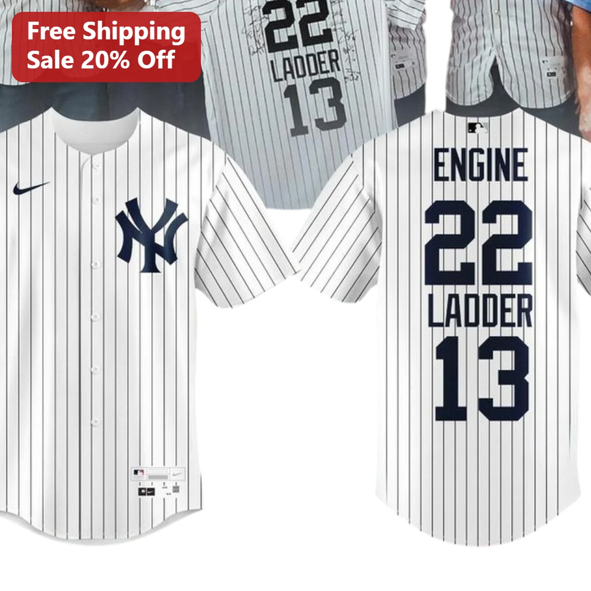 Custom Pinstripe Baseball Jersey Personalized Name Number NY Style Team Uniform