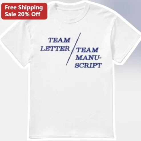 Custom Team Letter Personalized Typography Tee