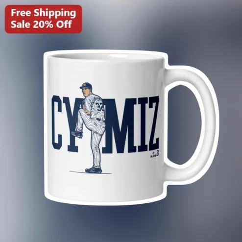 CY MIZ Mug Vintage Baseball Pitcher Cy Young Tribute Ceramic Coffee Cup for Sports Fans