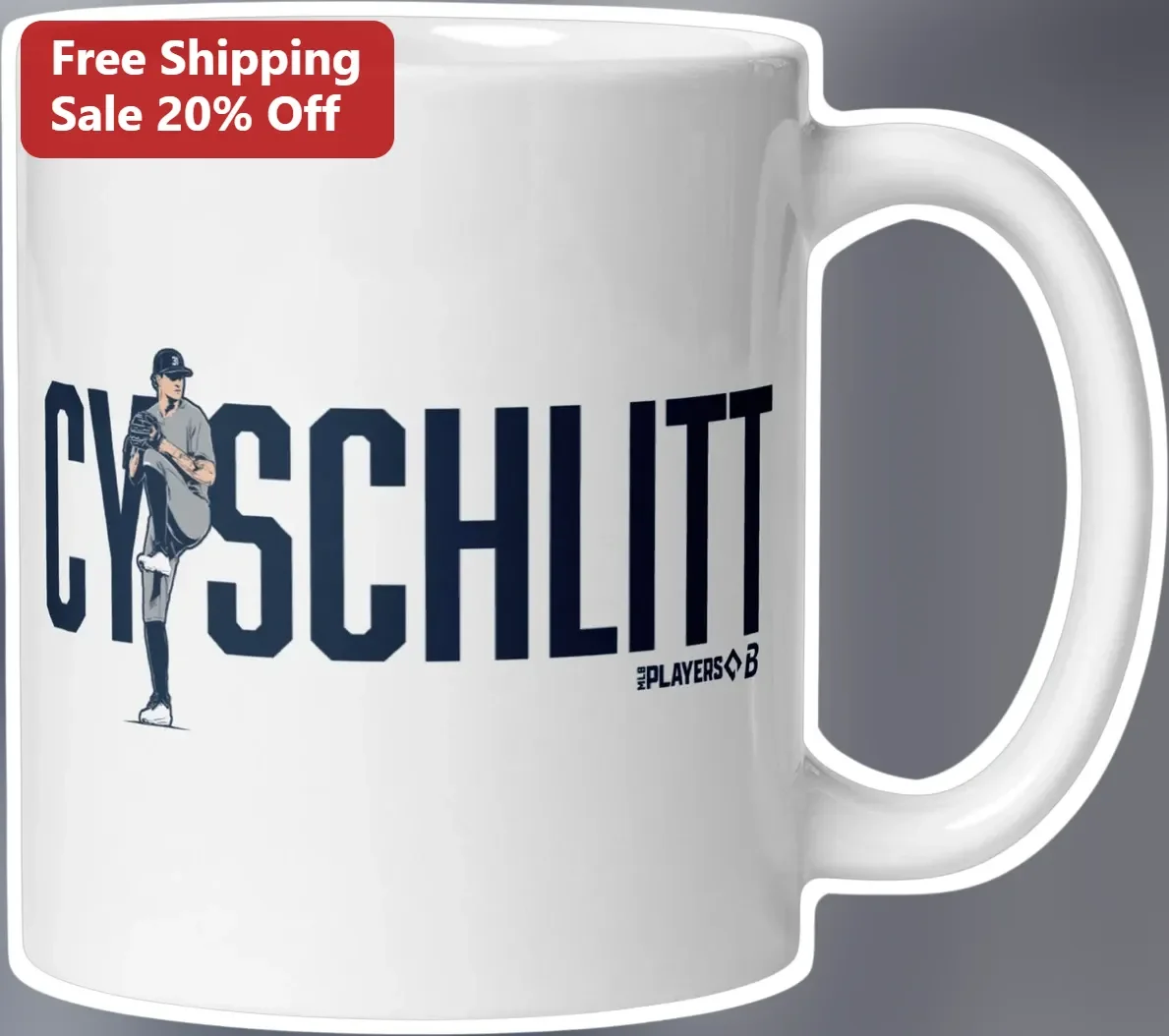 CY SCHLITT Mug Detroit Tigers Baseball Pitcher Sports Fan Gift Ceramic Coffee Cup