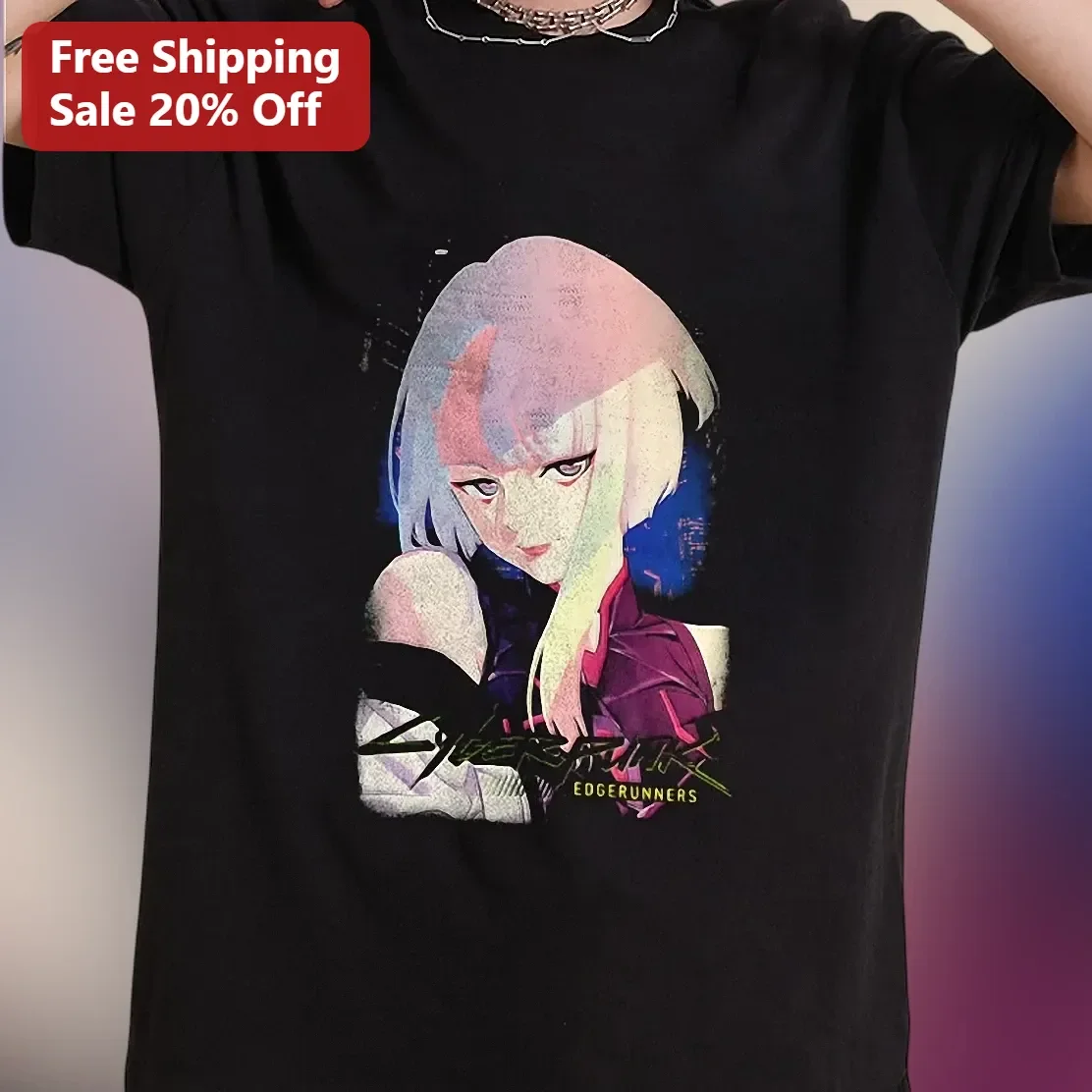 Cyberpunk Edgerunners Lucy Anime Character Graphic Tee