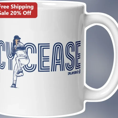 CYCEASE Mug Retro Baseball Pitcher Cy Young Ceramic Coffee Cup Gift for Sports Fans