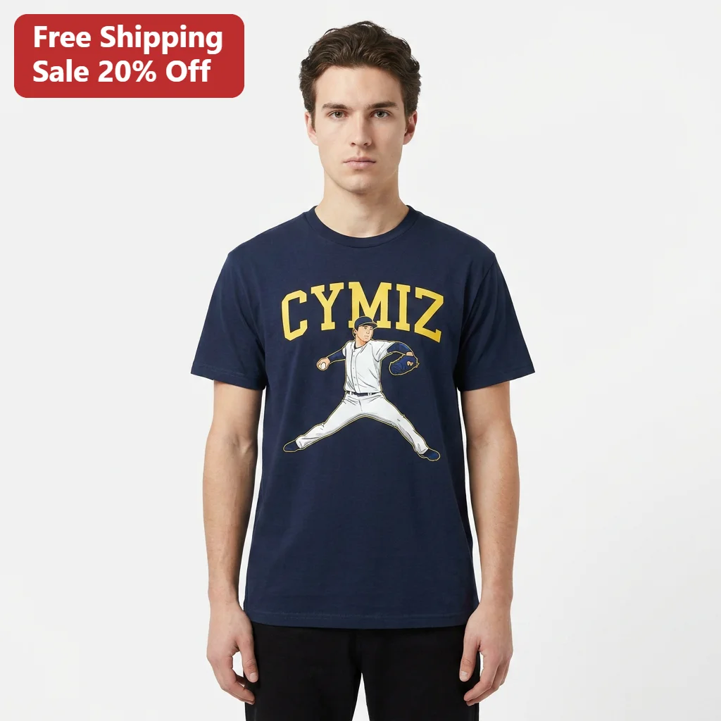 CYMIZ Yoshinobu Yamamoto Baseball Pitcher Tee for Los Angeles Dodgers Fans