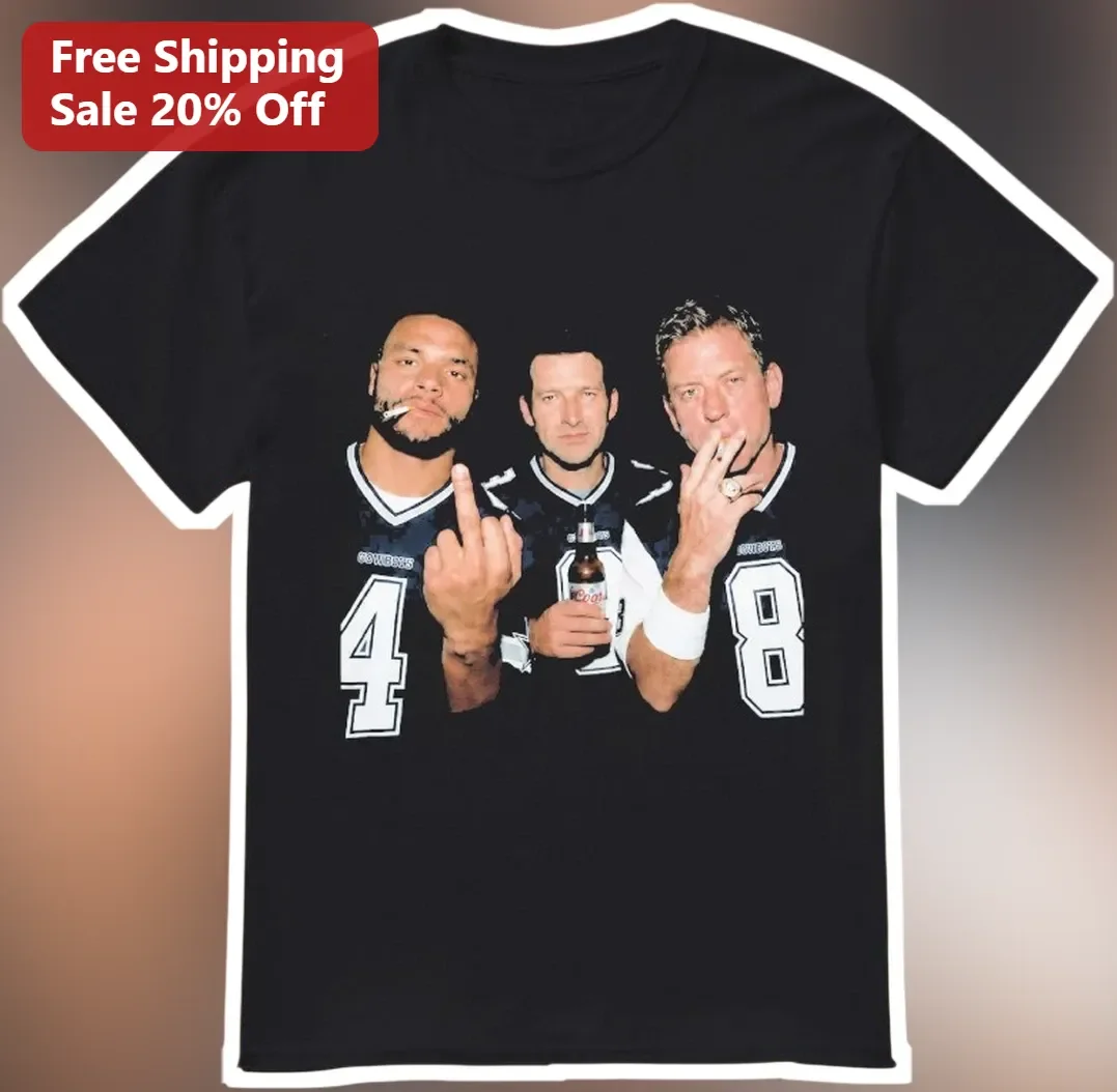 Dak Prescott Tony Romo Dallas Cowboys Quarterback Graphic Tee