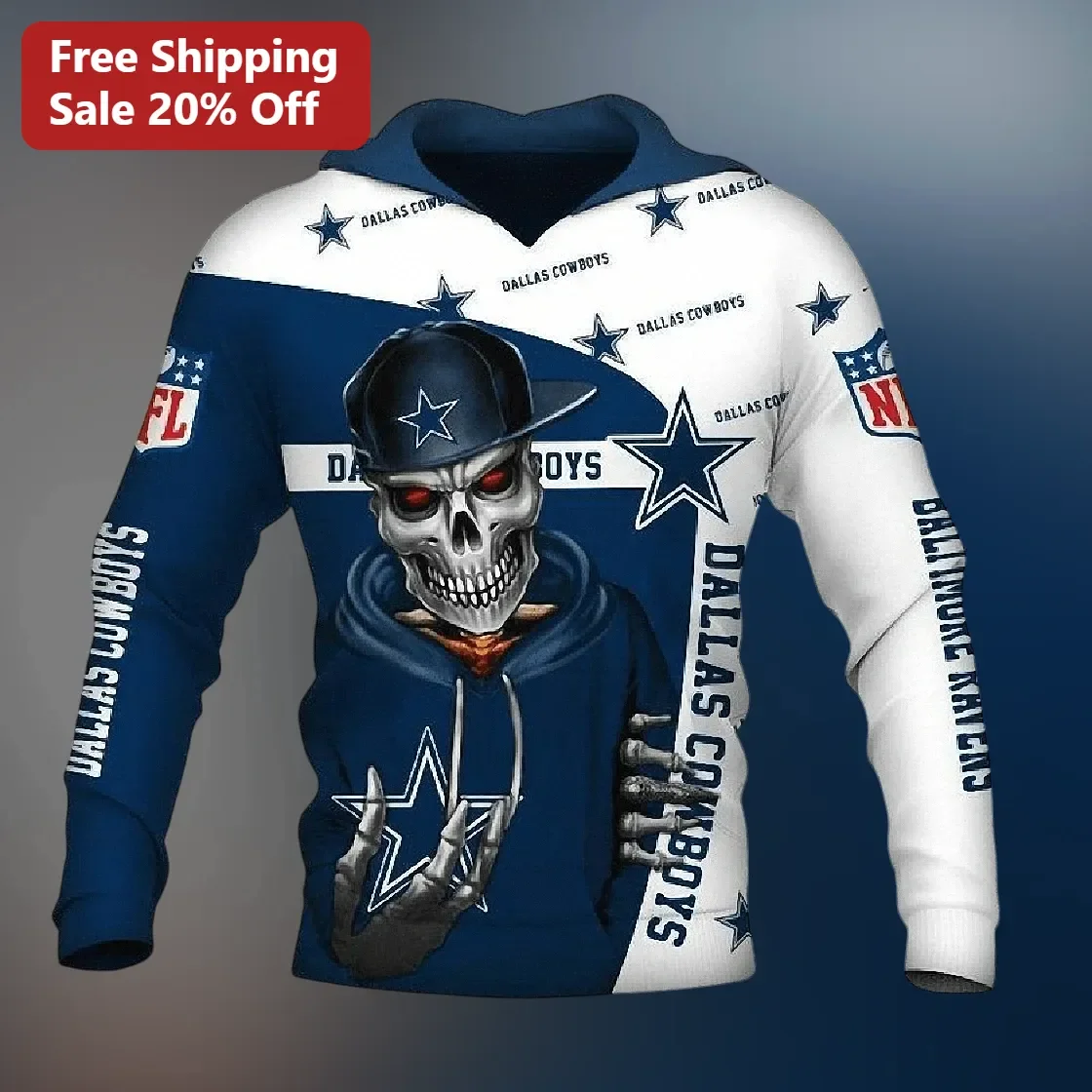 Dallas Cowboys Baltimore Ravens Hoodie NFL Rivalry Game Day Fan Apparel