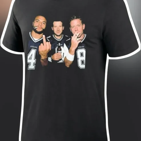 Dallas Cowboys Funny Football Players Graphic Tee for Men