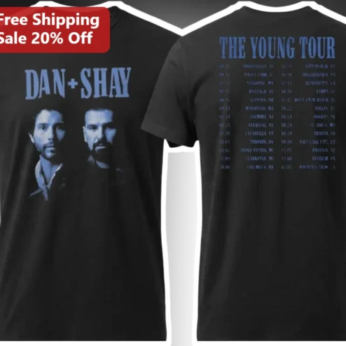 Dan Shay The Young Tour Graphic Tee Country Music Merch Gift