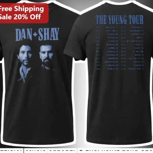 Dan Shay The Young Tour Tee Country Music Concert Merch Gift for Fans