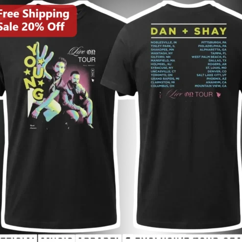 Dan Shay Young Live On Tour Tee Country Music Concert Merch Gift