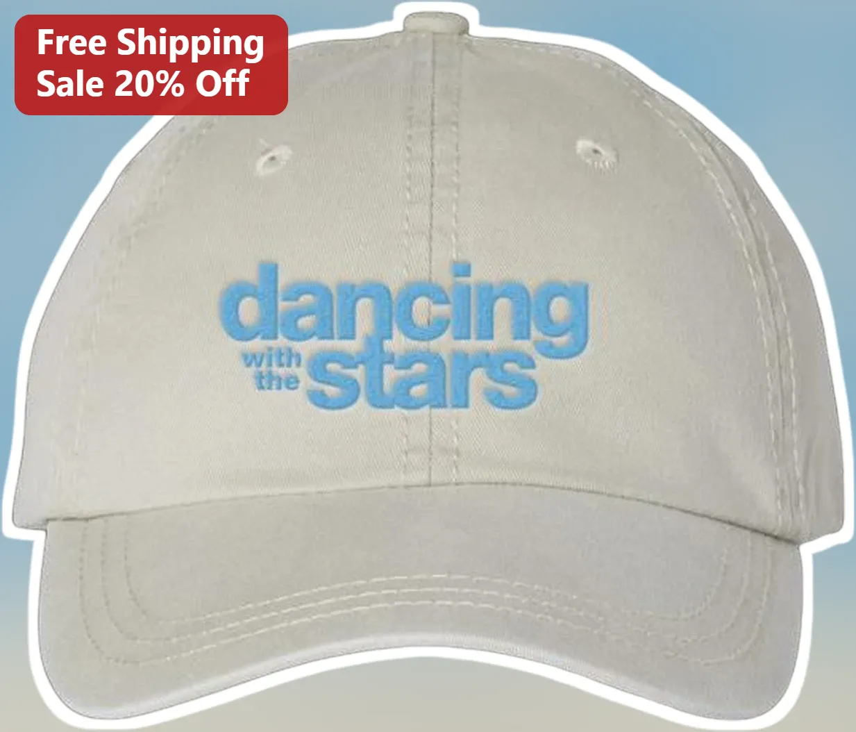 Dancing With The Stars Cap Season 35 Fan Gift Beige Distressed Dad Hat
