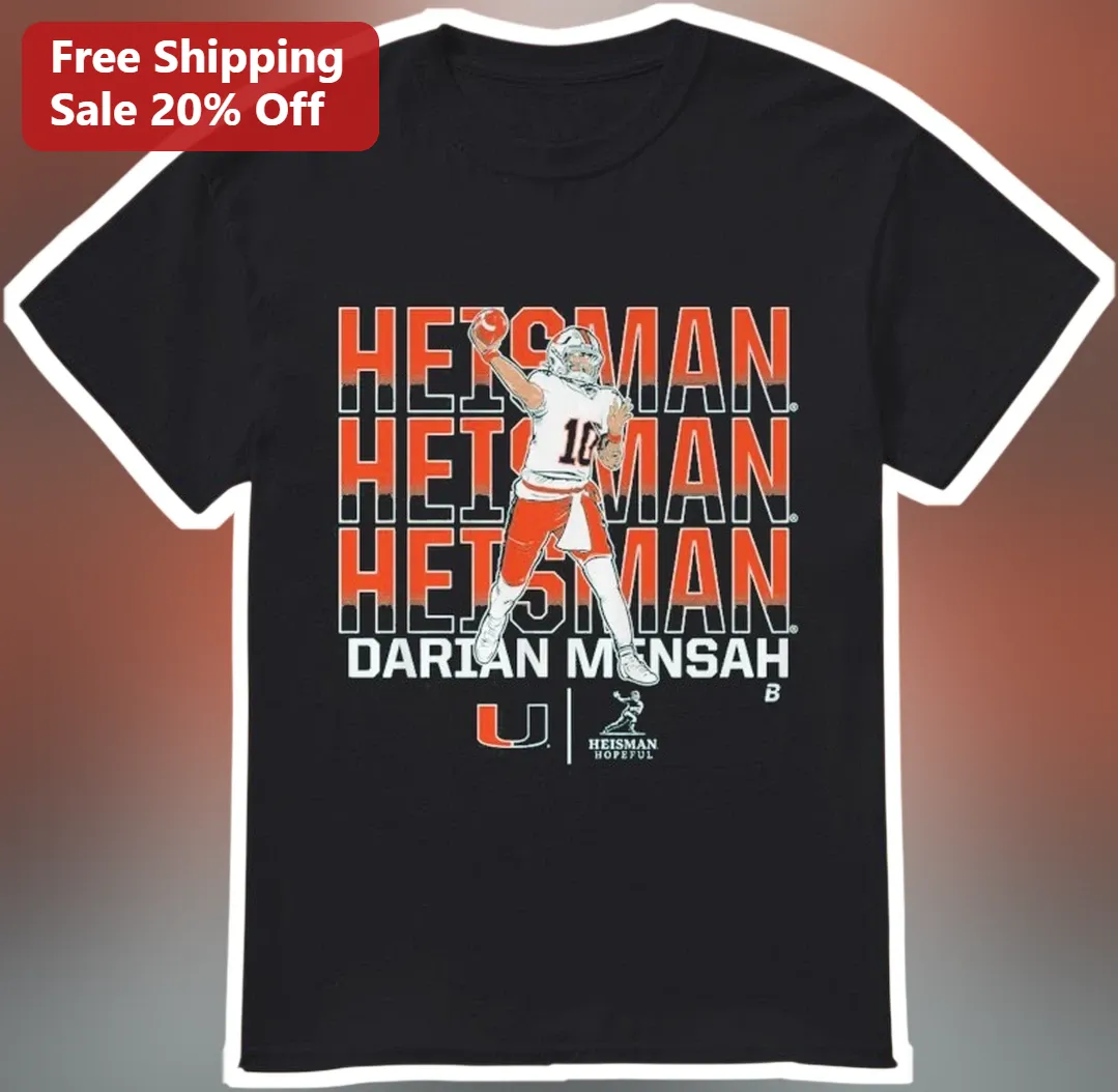Darian Mensah Miami Hurricanes Quarterback Heisman Watch Graphic Tee