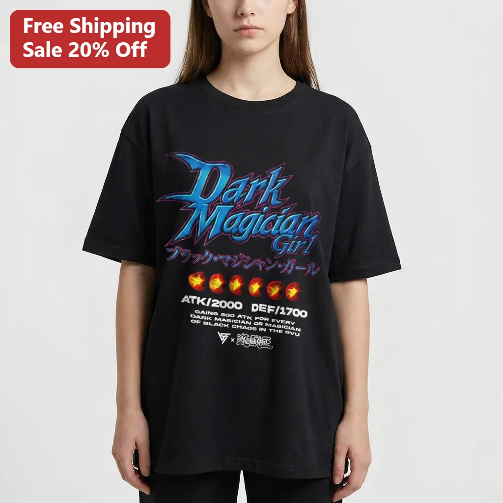 Dark Magician Girl Tee, Retro Yu-Gi-Oh Card Art Anime Shirt, Gift for Yu-Gi-Oh Duelists and TCG Fans