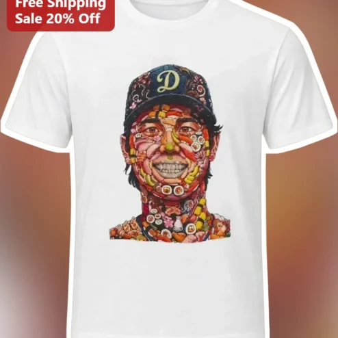 Dave Chappelle Tee Surreal Sushi Portrait Comedy Gift for Fans