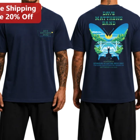 Dave Matthews Band Spokane Wildfire Recovery Support Tee