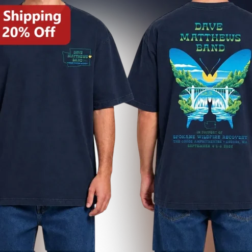 Dave Matthews Band Spokane Wildfire Recovery Tee
