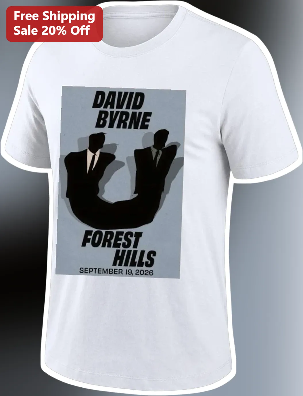 David Byrne Forest Hills Graphic Tee Talking Heads Fan Shirt