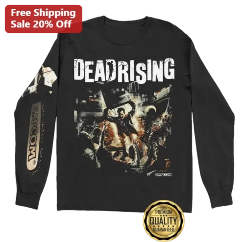 Dead Rising Frank West Zombie Horde Long Sleeve Tee