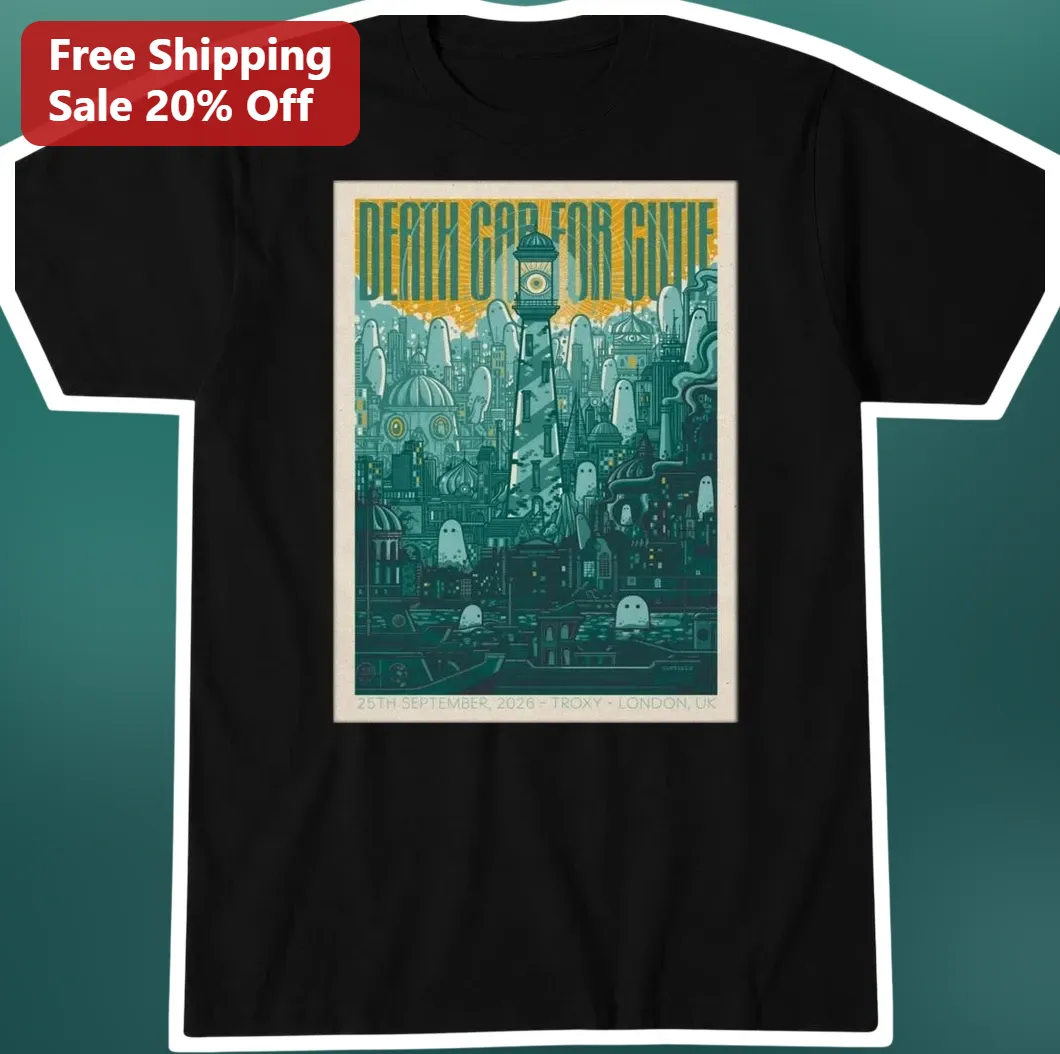 Death Cab for Cutie Vintage Concert Poster Graphic Tee Indie Rock Band Merch Gift