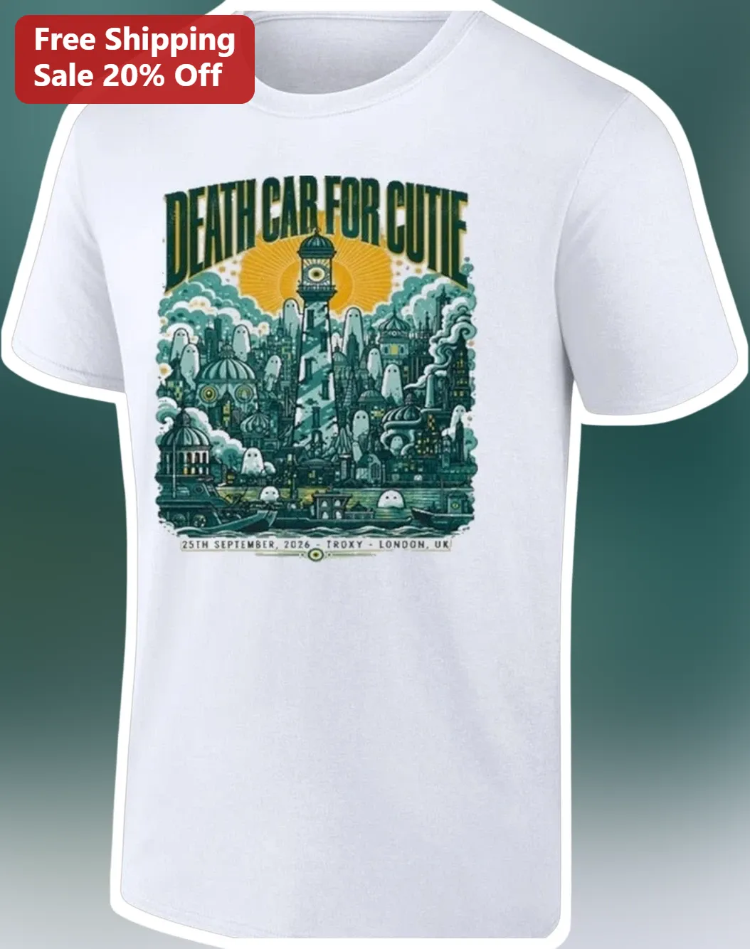 Death Cab for Cutie Vintage Tour Graphic Tee Indie Rock Band Merch Gift