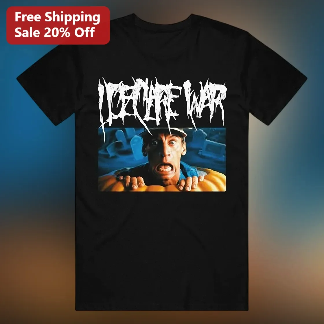 Death Warrior Lloyd Kaufman Horror Graphic Tee Halloween Slasher Movie Shirt