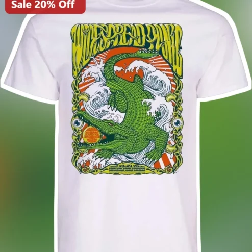 Deep End Psychedelic Alligator Vintage Rock Poster Graphic Tee