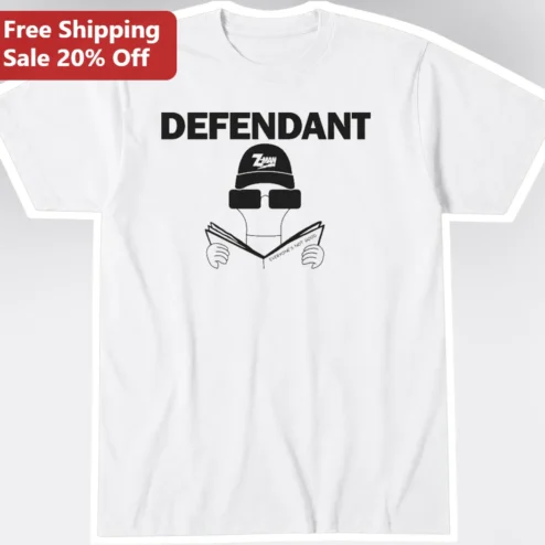DEFENDANT Tee Funny Legal Humor Shirt for Law Students and Attorneys