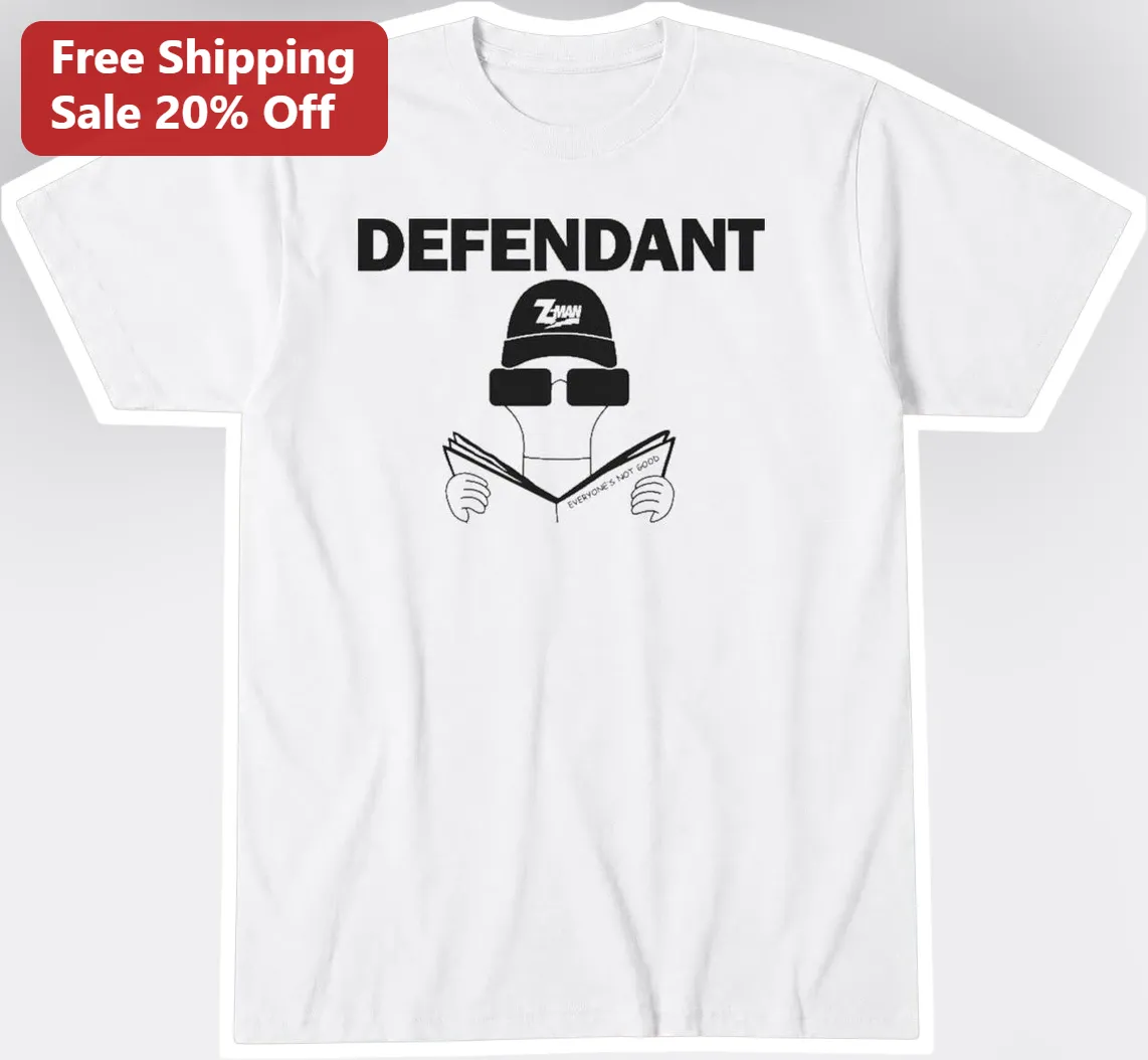 DEFENDANT Tee Funny Legal Humor Shirt for Law Students and Attorneys