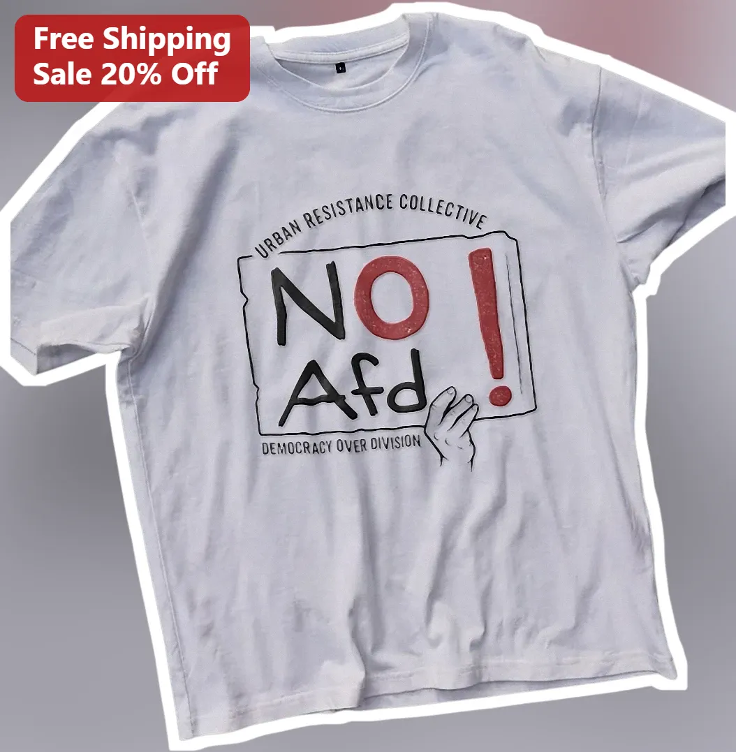 Democracy Over Division Tee Urban Resistance Collective No Afd Political Activist Shirt
