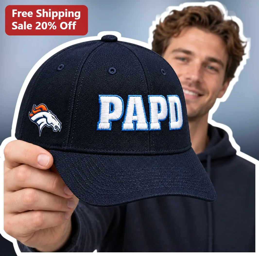 Denver Broncos Dad Hat Personalized Custom Name Embroidered NFL Fan Cap