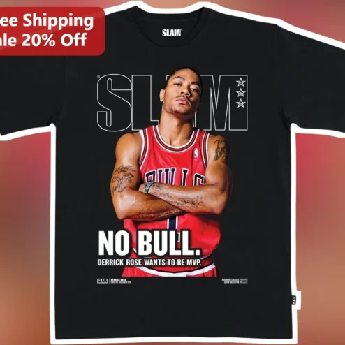 Derrick Rose No Bull Wants To Be MVP Graphic Tee Chicago Bulls Basketball Fan Gift