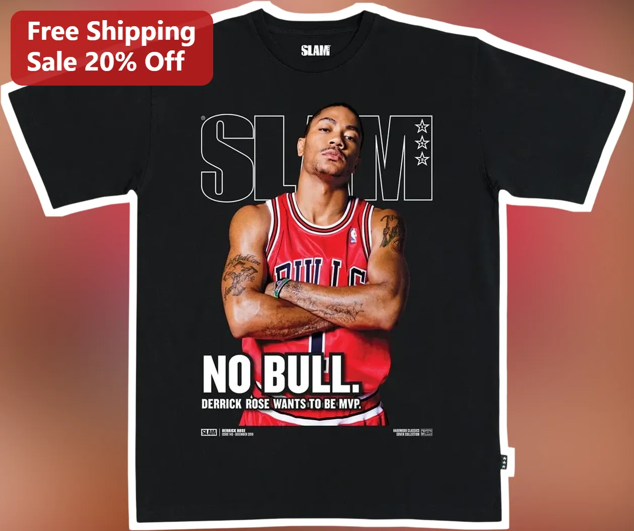 Derrick Rose No Bull Wants To Be MVP Graphic Tee Chicago Bulls Basketball Fan Gift