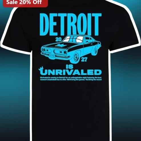 Detroit Is Unrivaled Tee Women Men Basketball Fan Graphic Shirt