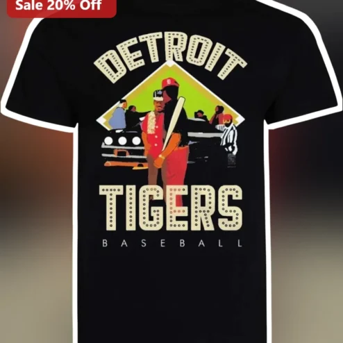 Detroit Tigers Baseball Retro Vintage Graphic Tee for Men Women Motor City Sports Fan Gift