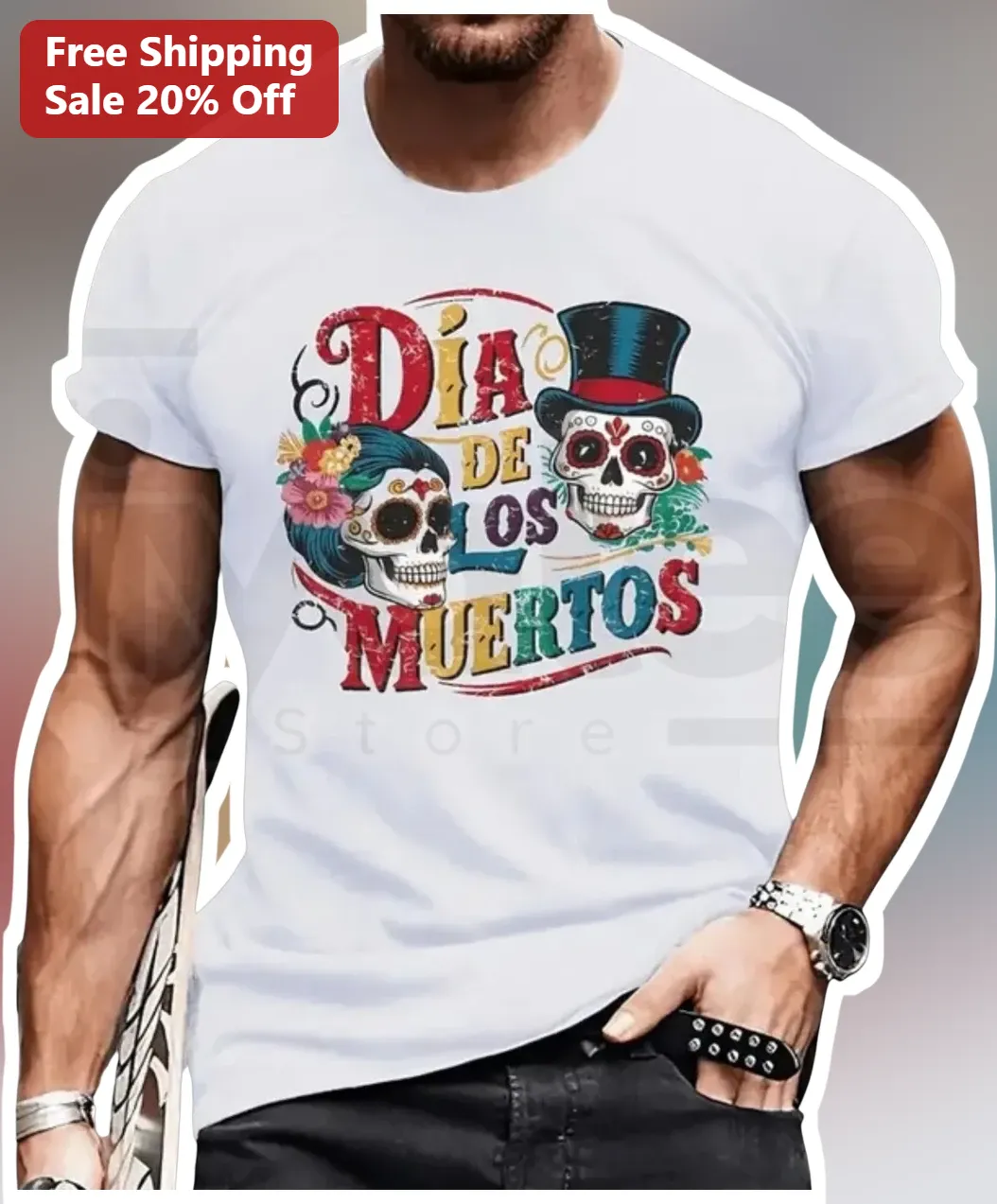 Dia De Los Muertos Tee Vintage Sugar Skulls Day Of The Dead Shirt Gift