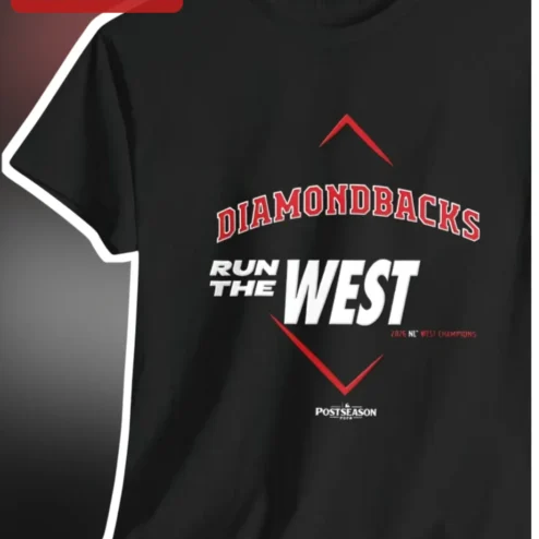 Diamondbacks Run The West Postseason Tee Arizona MLB Fan Gear Baseball Shirt