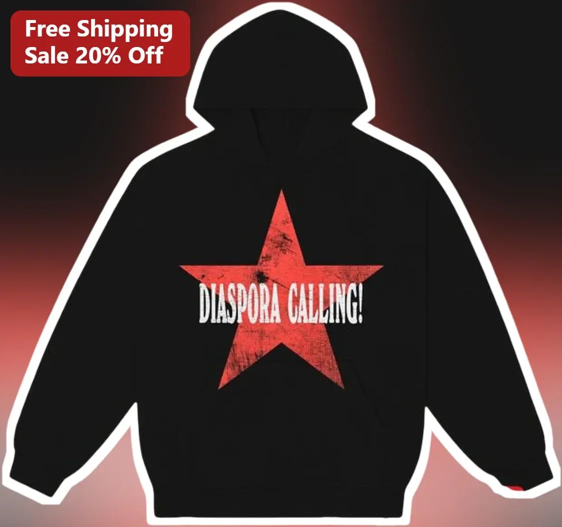 Diaspora Calling Hoodie Pan-African Cultural Pride Streetwear available at our Chicago, Illinois warehouse