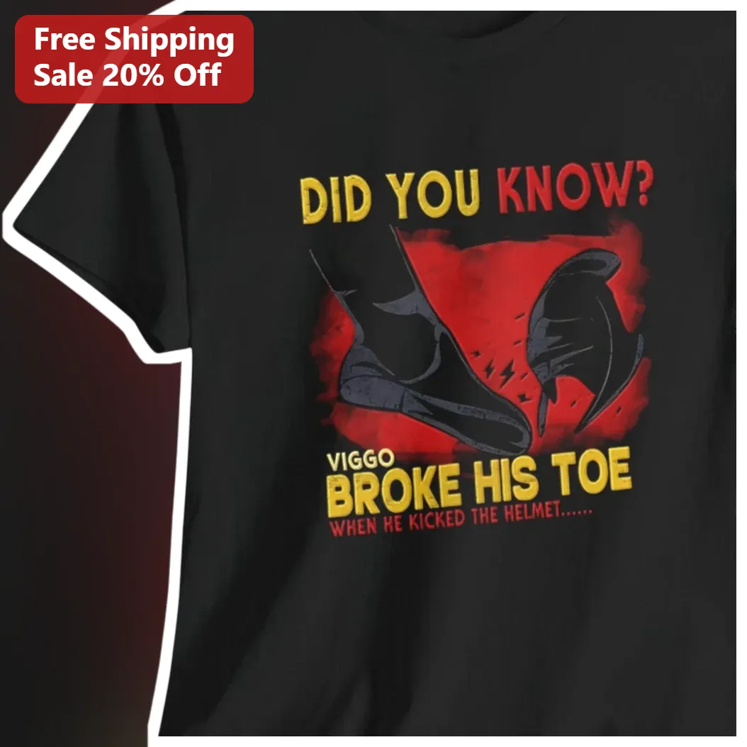 Did You Know Viggo Broke His Toe Kicking Helmet Graphic Tee