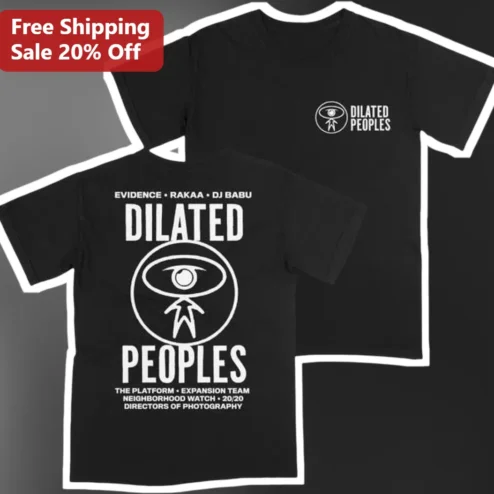 Dilated Peoples Hip Hop Group Graphic Tee Black Cotton Streetwear Shirt