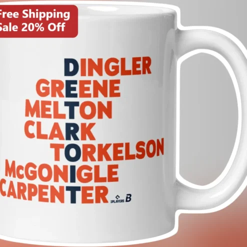 Dingler Greene Melton Clark Torkelson Carpenter Mug Detroit Tigers Young Talent Fan Gift