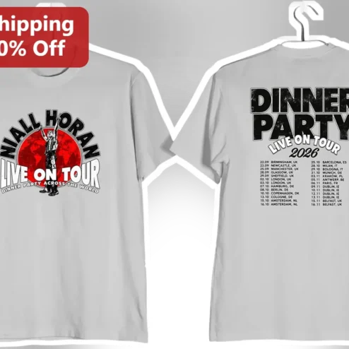 Dinner Party Live On Tour Tee Vintage Rock Band Merch Style Graphic T-Shirt For Music Fans