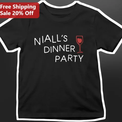 Dinner Party Wine Glass Graphic Tee Funny Host Gift For Wine Lovers